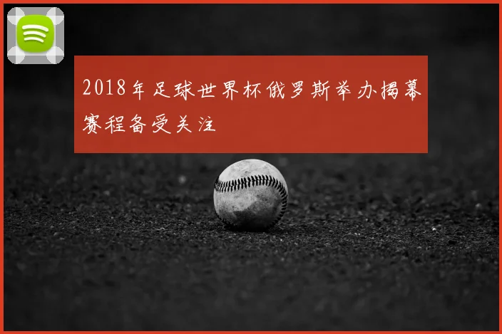 2018年足球世界杯俄罗斯举办揭幕赛程备受关注